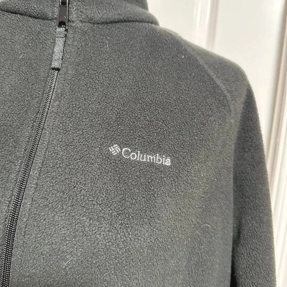 Columbia Fleece Jacket - 1X - Black - Picture 2 of 4